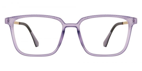 Mathis Square Prescription Glasses - Purple