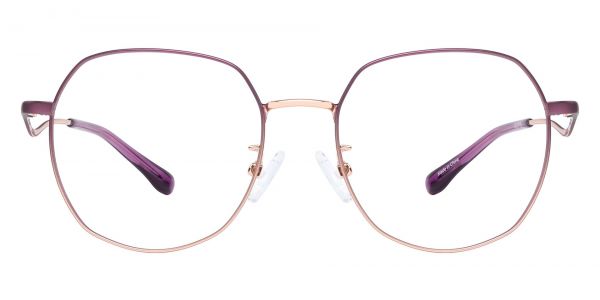 Barbara Geometric Prescription Glasses - Purple