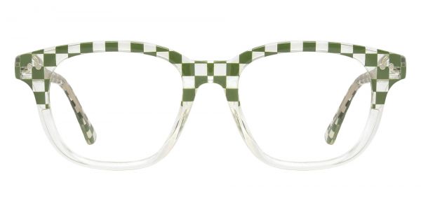 Webb Square Prescription Glasses - Green