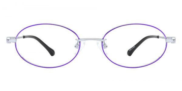 Honey Oval Prescription Glasses - Purple