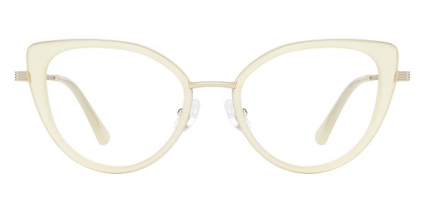 Rhonia Cat Eye Prescription Glasses - White