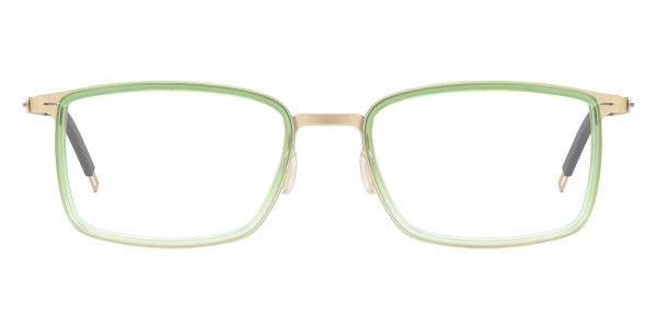 Genoa Rectangle Prescription Glasses - Green