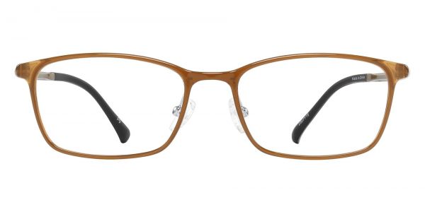 Wilcox Rectangle Prescription Glasses - Brown