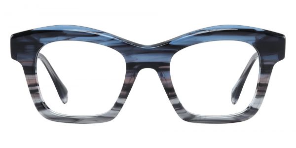 Belle Geometric Prescription Glasses - Striped