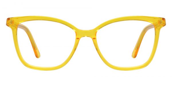 Eva Square Prescription Glasses - Yellow