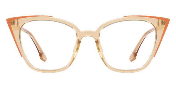 Lindey Cat Eye Prescription Glasses - Orange