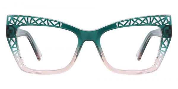 Audrey Cat Eye Prescription Glasses - Green