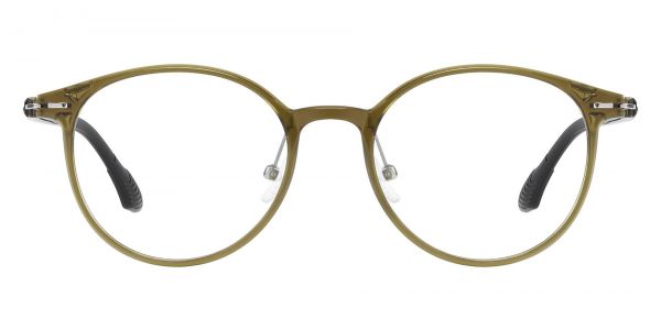 Lundy Round Prescription Glasses - Green