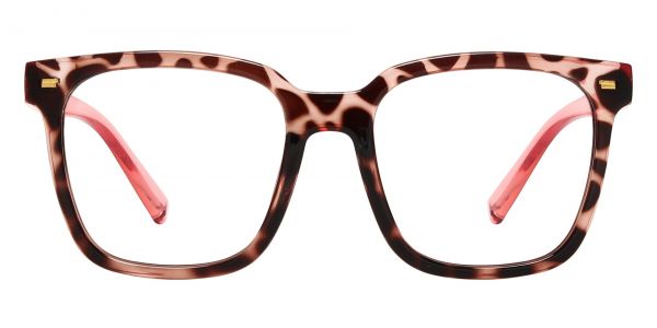 Cambridge Square Prescription Glasses - Leopard