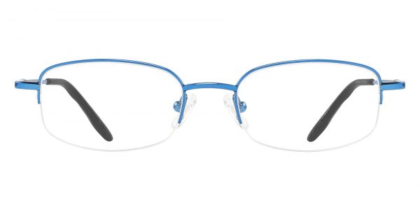 Bluff Rectangle Prescription Glasses - Blue