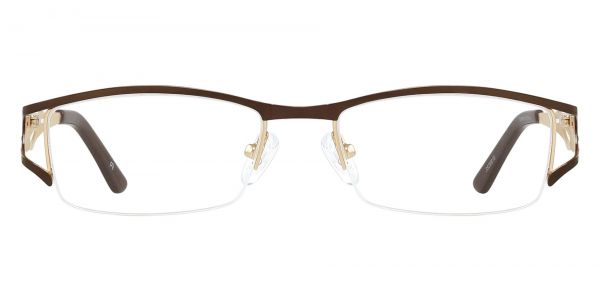 Curtis Rectangle Prescription Glasses - Brown