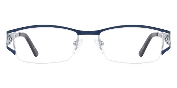 Curtis Rectangle Prescription Glasses - Blue