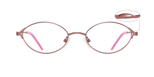 Lillian Oval Prescription Glasses - Pink