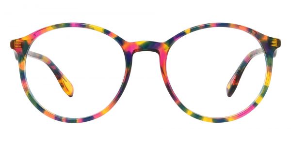 Vera Round Prescription Glasses - Two-tone/Multi Color