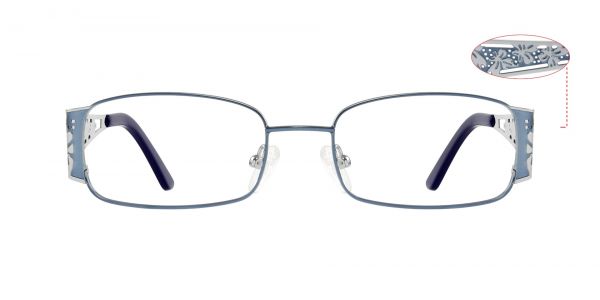 Rachel Rectangle Prescription Glasses - Blue