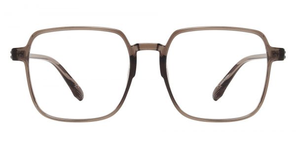 Almon Square Prescription Glasses - Brown