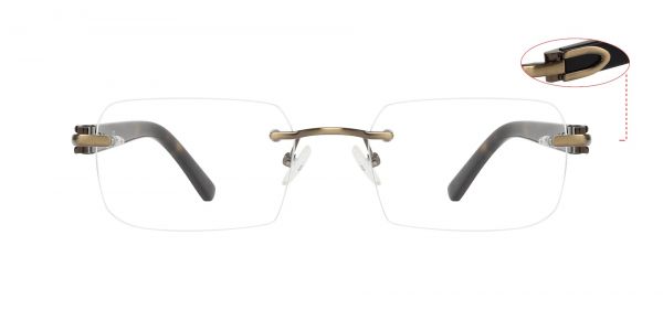 Arturo Rimless Prescription Glasses - Brown