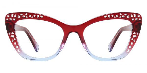 Glasco Cat Eye Prescription Glasses - Red