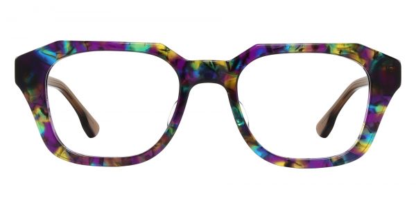 Waylon Rectangle Prescription Glasses - Floral