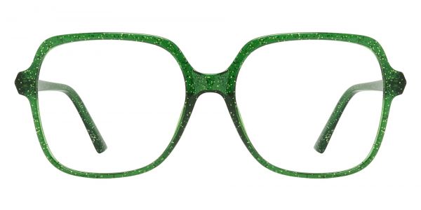 Noelle Square Prescription Glasses - Green