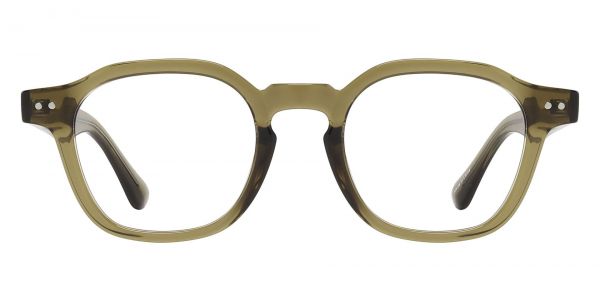 Greenfield Geometric Prescription Glasses - Green