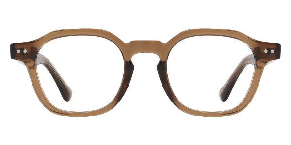 Greenfield Geometric Prescription Glasses - Brown