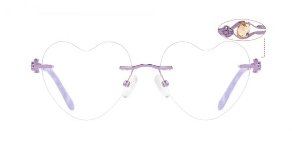 Promise Rimless Prescription Glasses - Purple