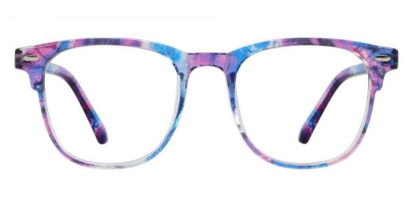 Blossom Square Prescription Glasses - Purple