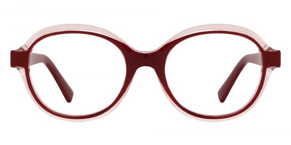 Margot Oval Prescription Glasses - Red