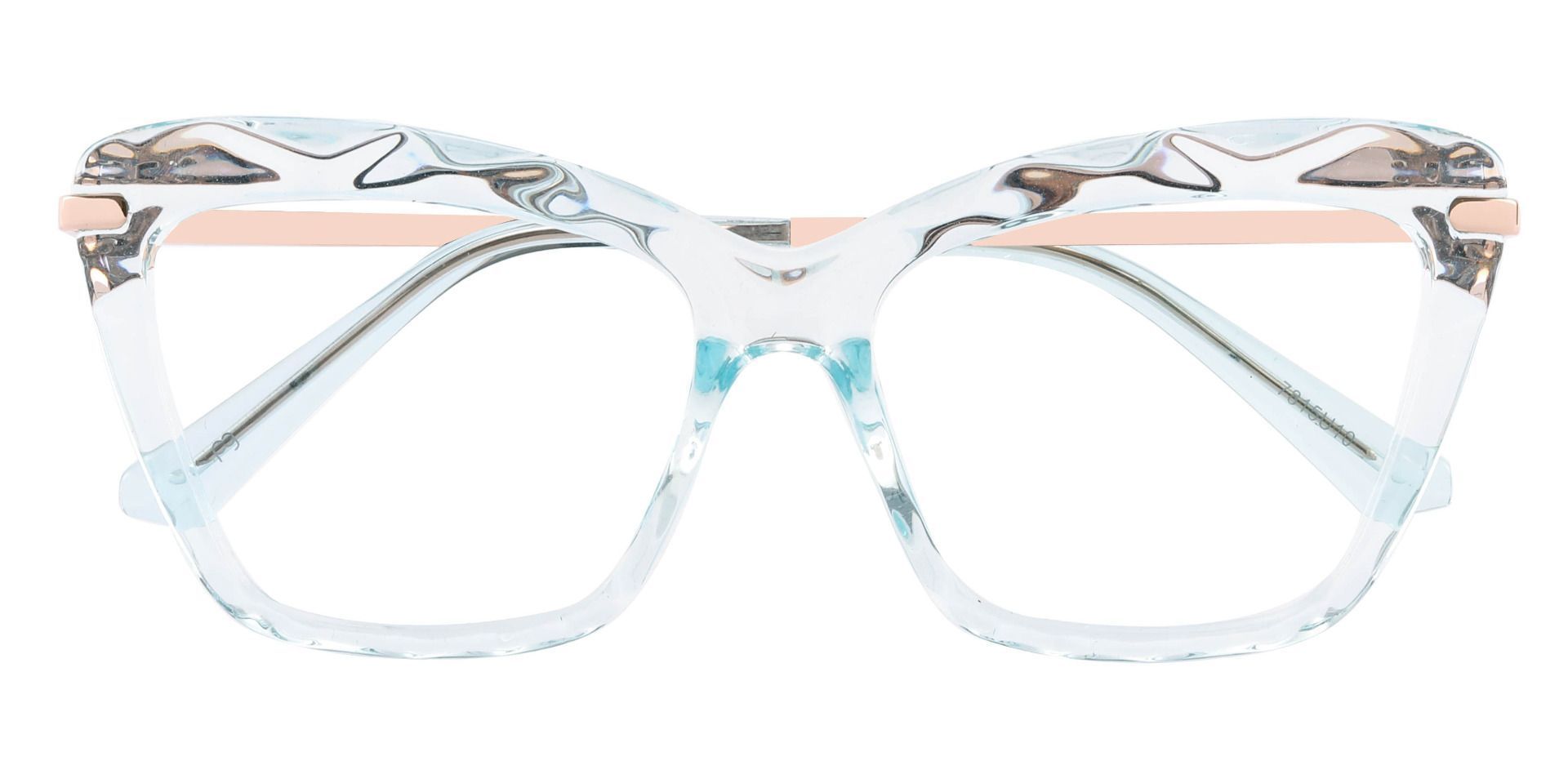Rochelle Cat Eye Lined Bifocal Glasses - Blue