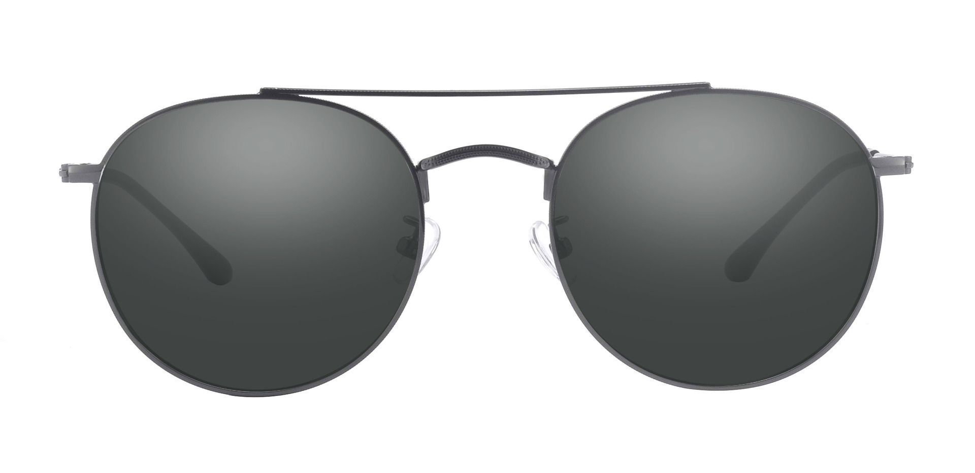 Malik Aviator Prescription Sunglasses Gray Frame With Gray Lenses