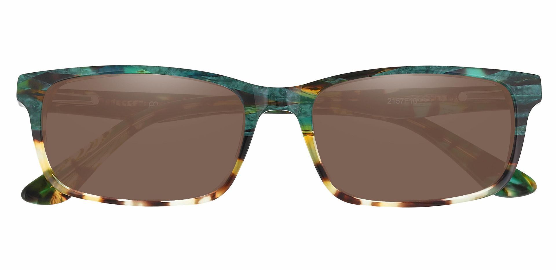 Hendrix Rectangle Reading Sunglasses - Floral Frame With Brown Lenses