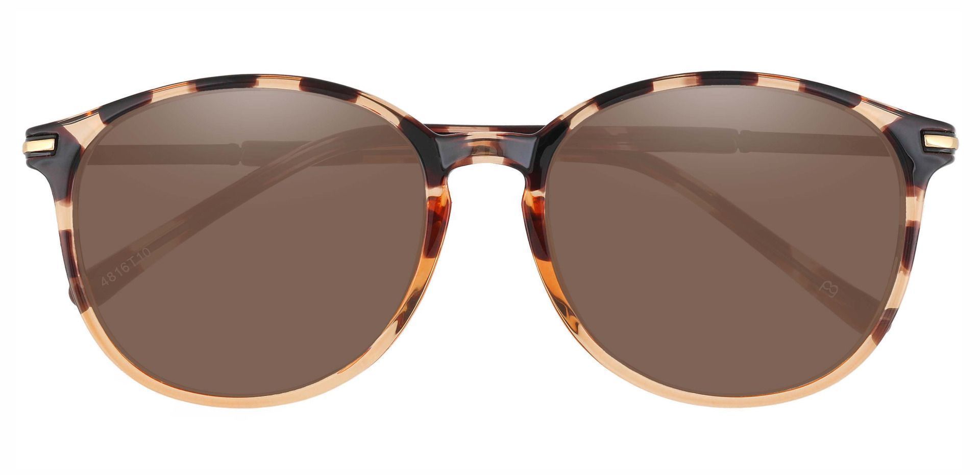 Danbury Oval Prescription Sunglasses - Tortoise Frame With Brown Lenses