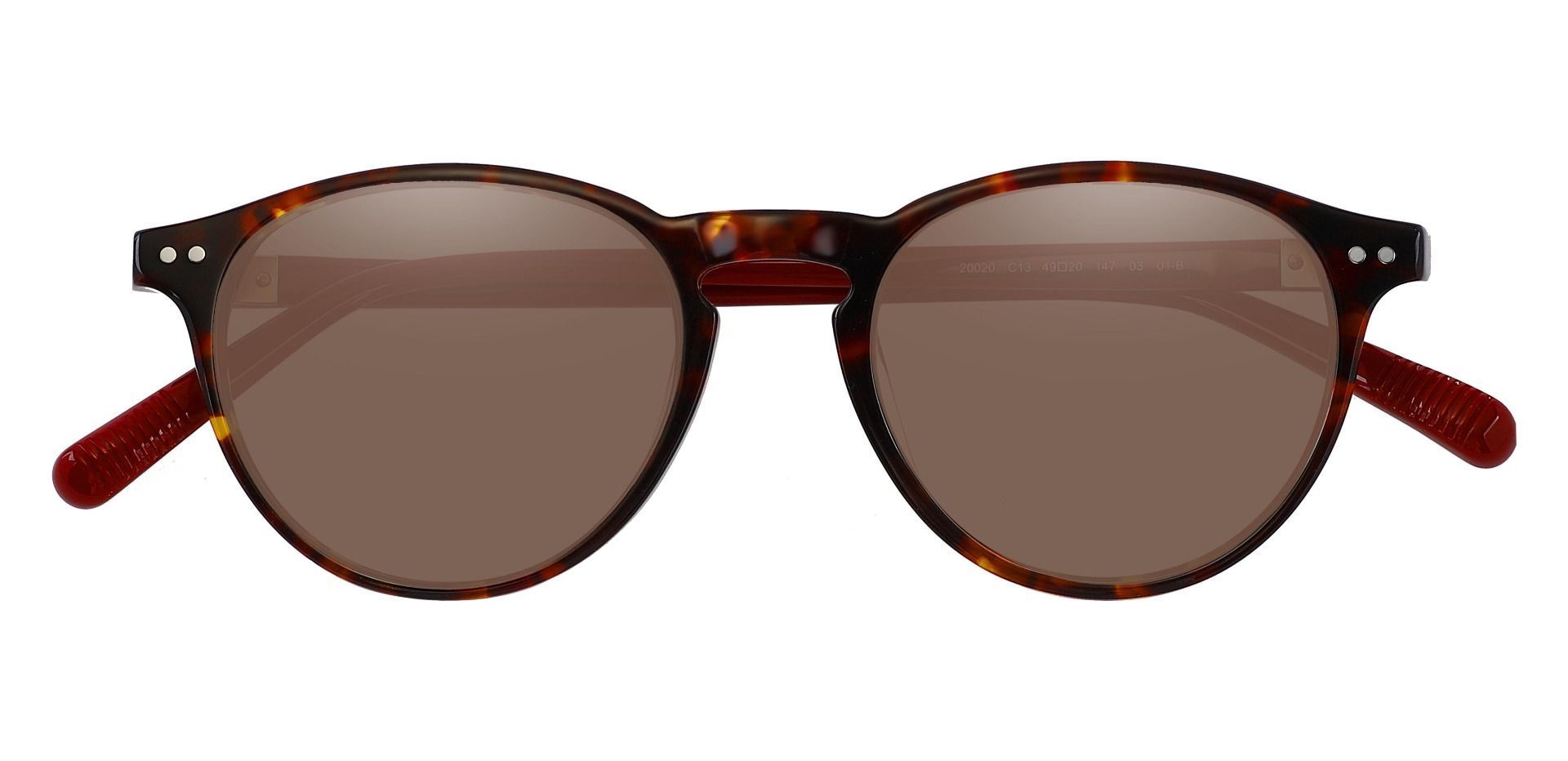 Monarch Oval Progressive Sunglasses - Tortoise Frame With Brown Lenses
