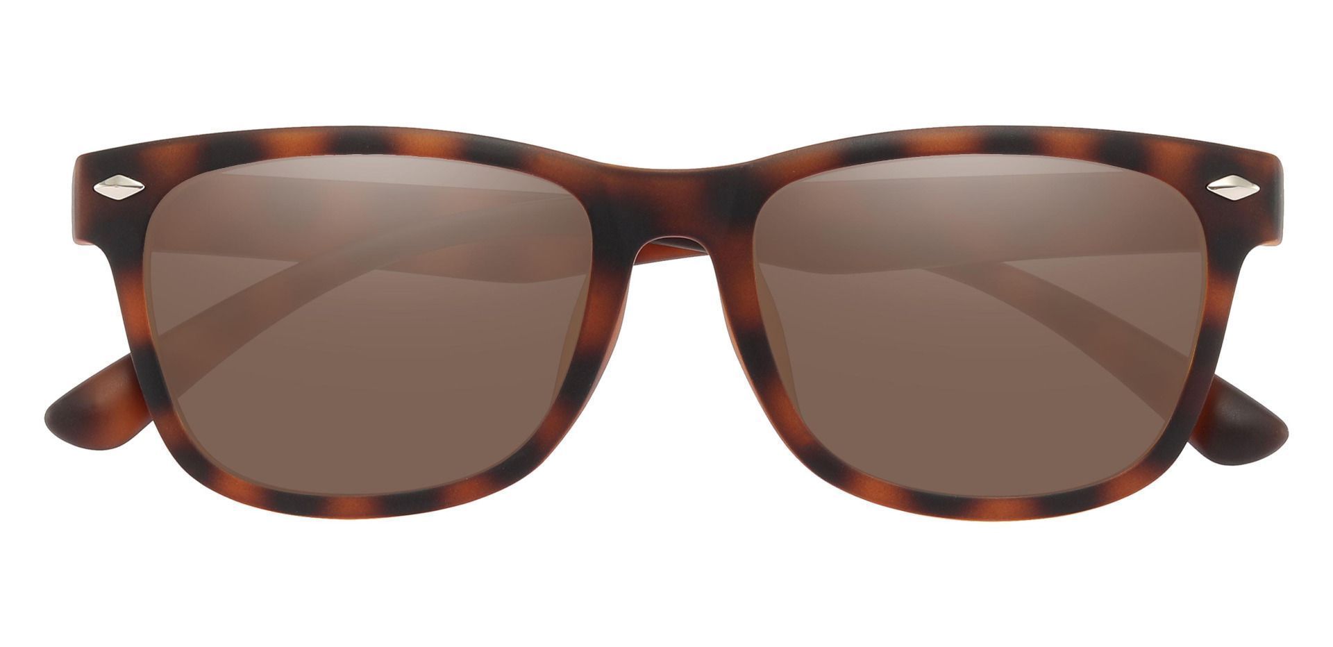 Shaler Square Reading Sunglasses - Tortoise Frame With Brown Lenses