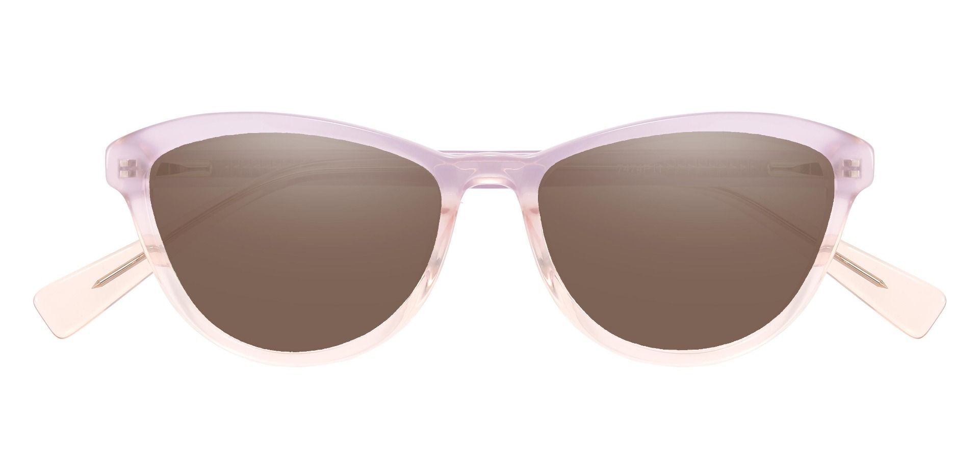 Bexley Cat Eye Non-Rx Sunglasses - Pink Frame With Brown Lenses