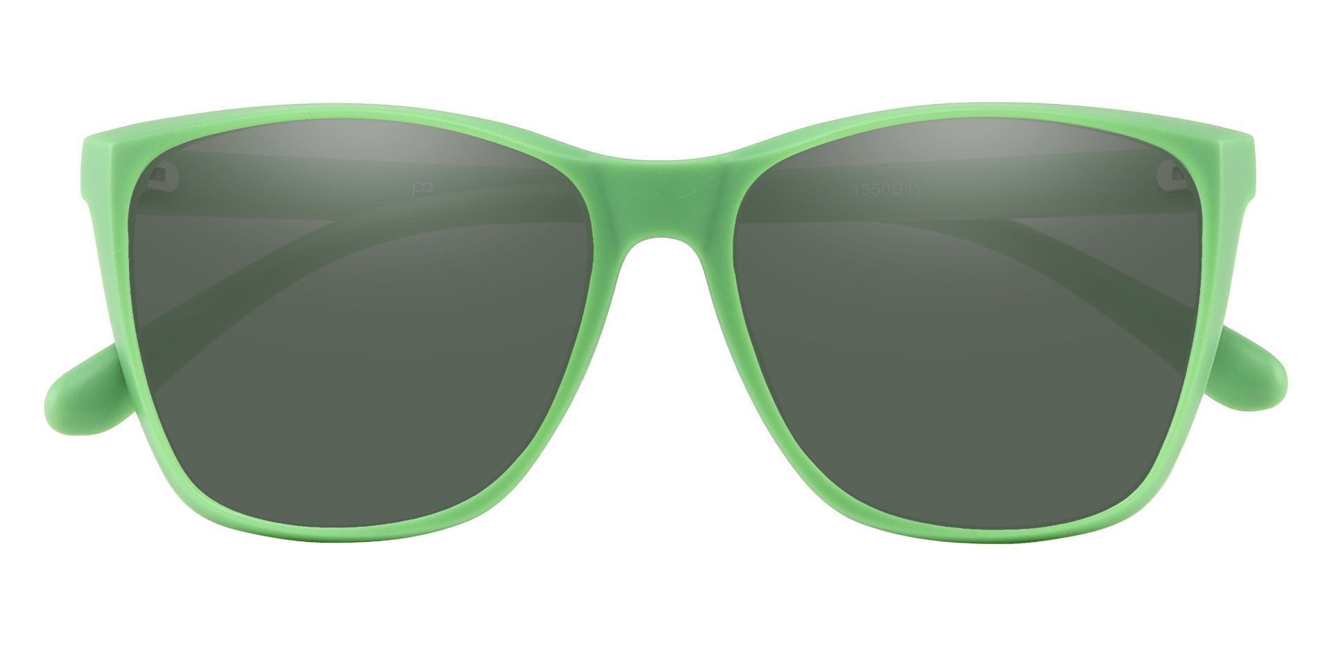 Hickory Square Reading Sunglasses - Green Frame With Green Lenses