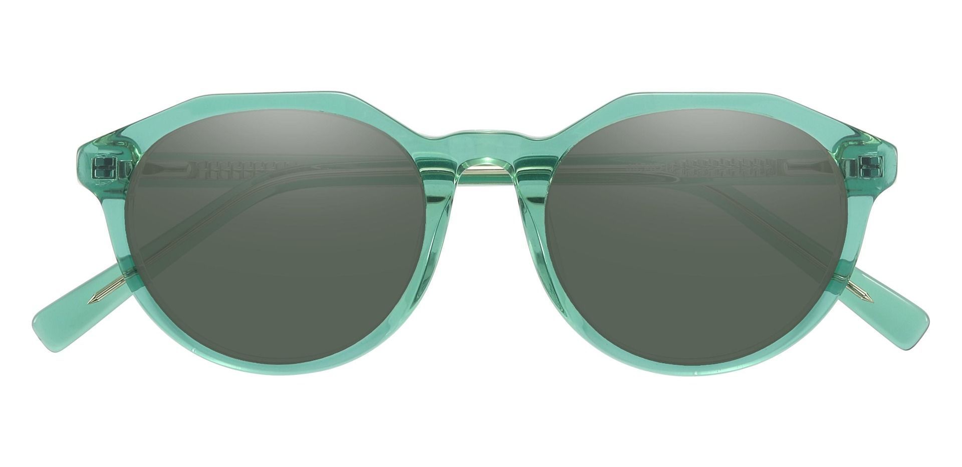 Mayfield Oval Reading Sunglasses - Green Frame With Green Lenses