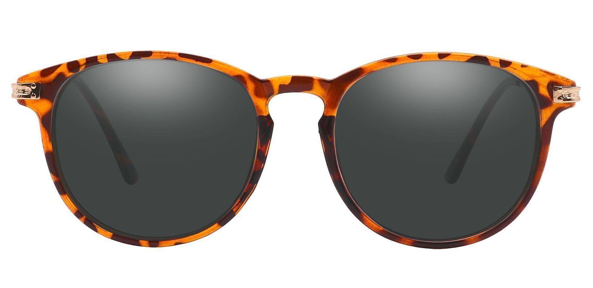 Rojo Round Reading Sunglasses - Tortoise Frame With Gray Lenses