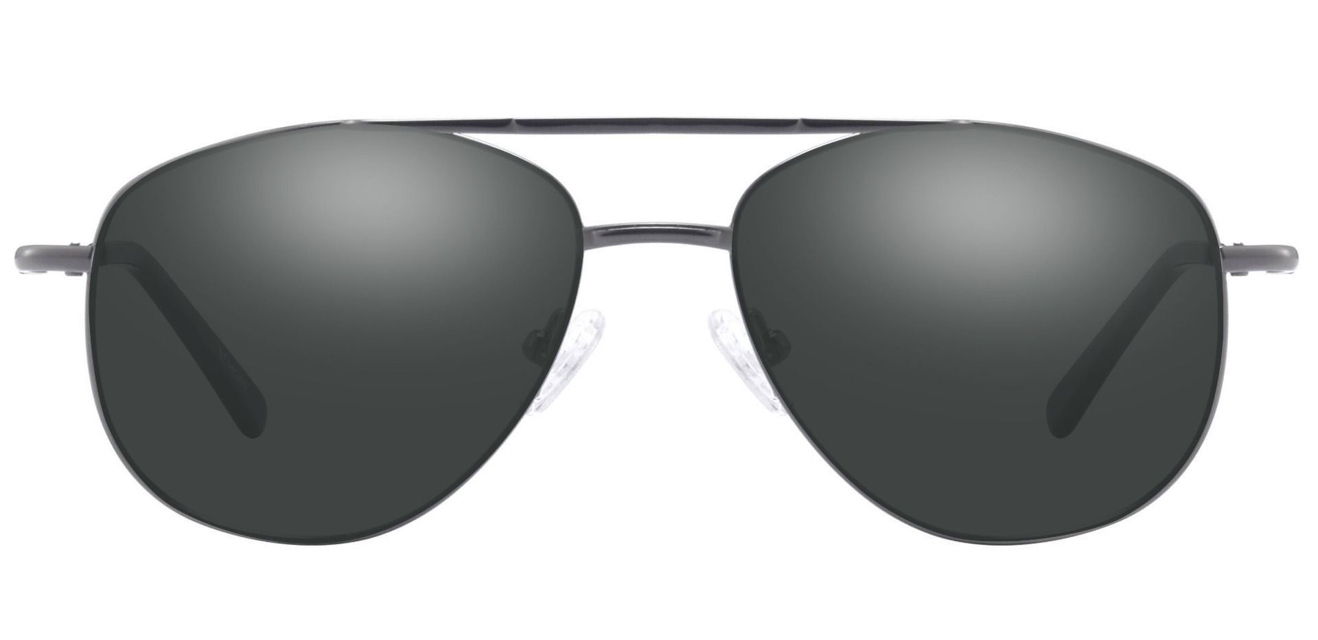 Dwight Aviator Prescription Sunglasses - Gray Frame With Gray Lenses