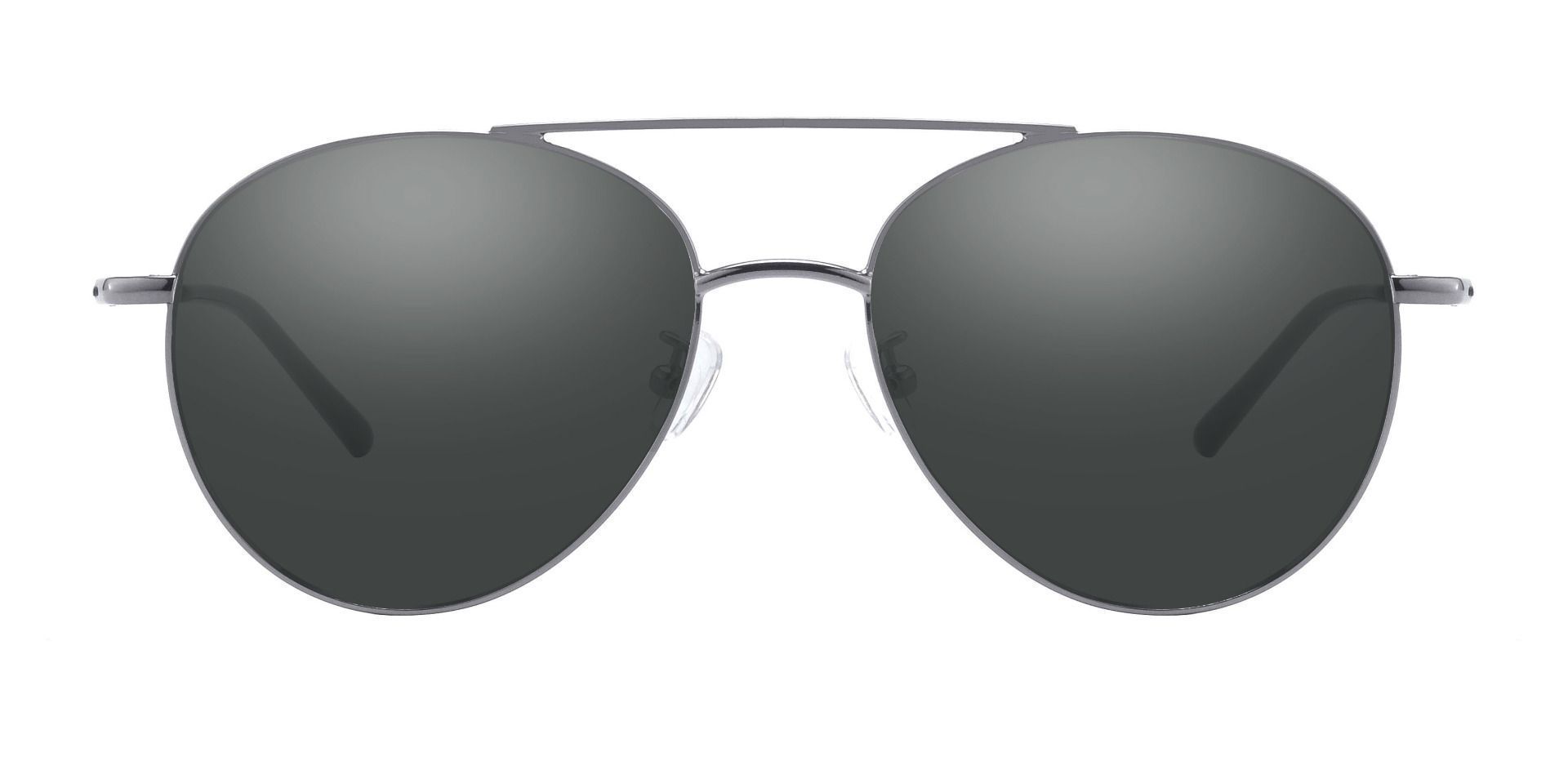 Hopper Aviator Prescription Sunglasses Gray Frame With Gray Lenses