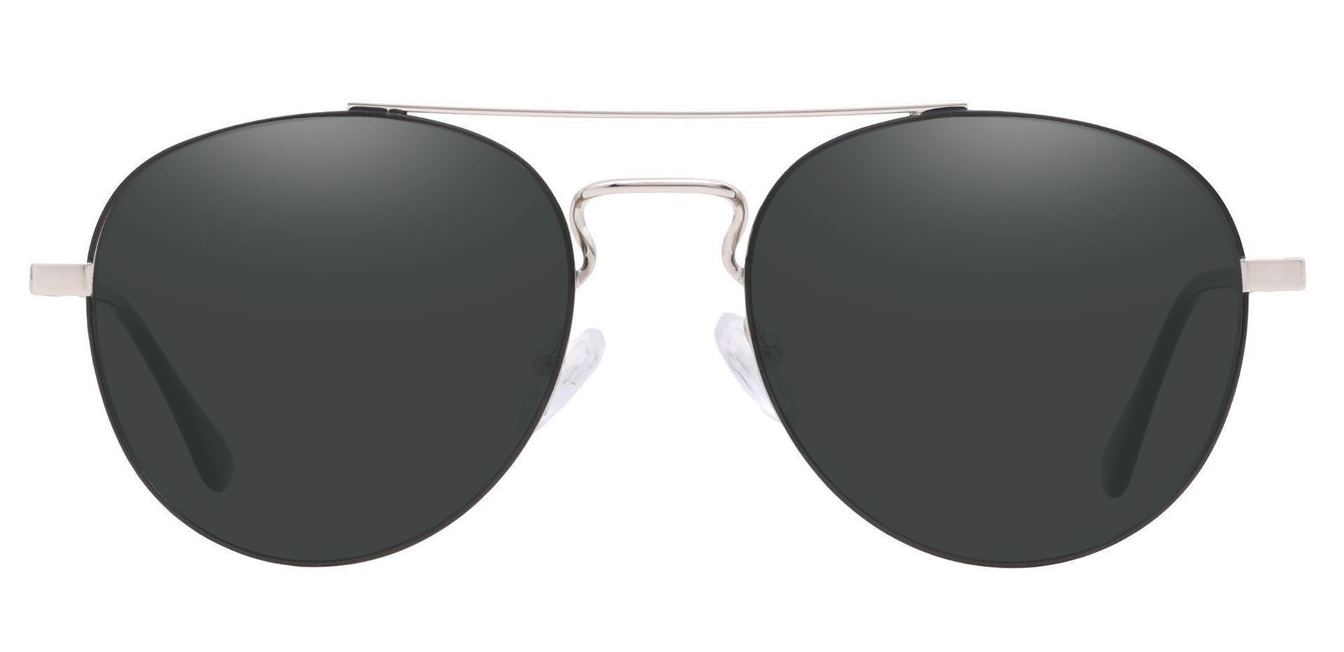 Trapp Aviator Lined Bifocal Sunglasses - Gray Frame With Gray Lenses