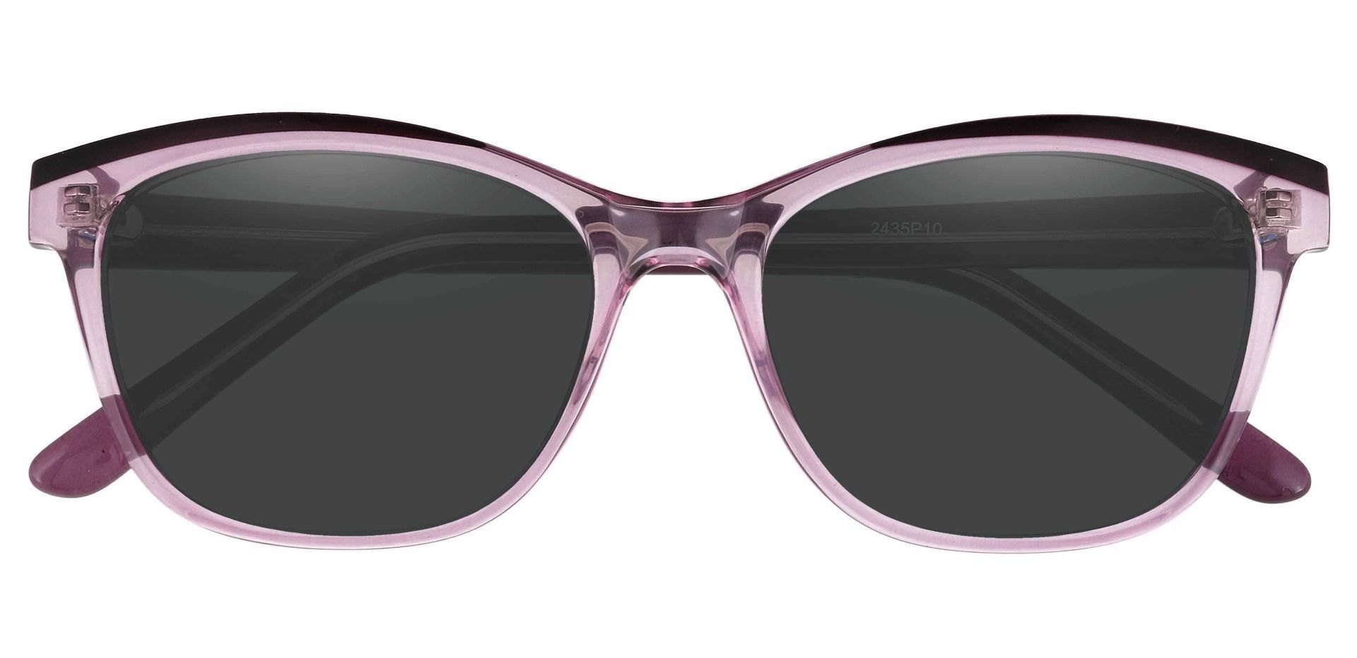 Arcadia Cat Eye Prescription Sunglasses - Purple Frame With Gray Lenses ...