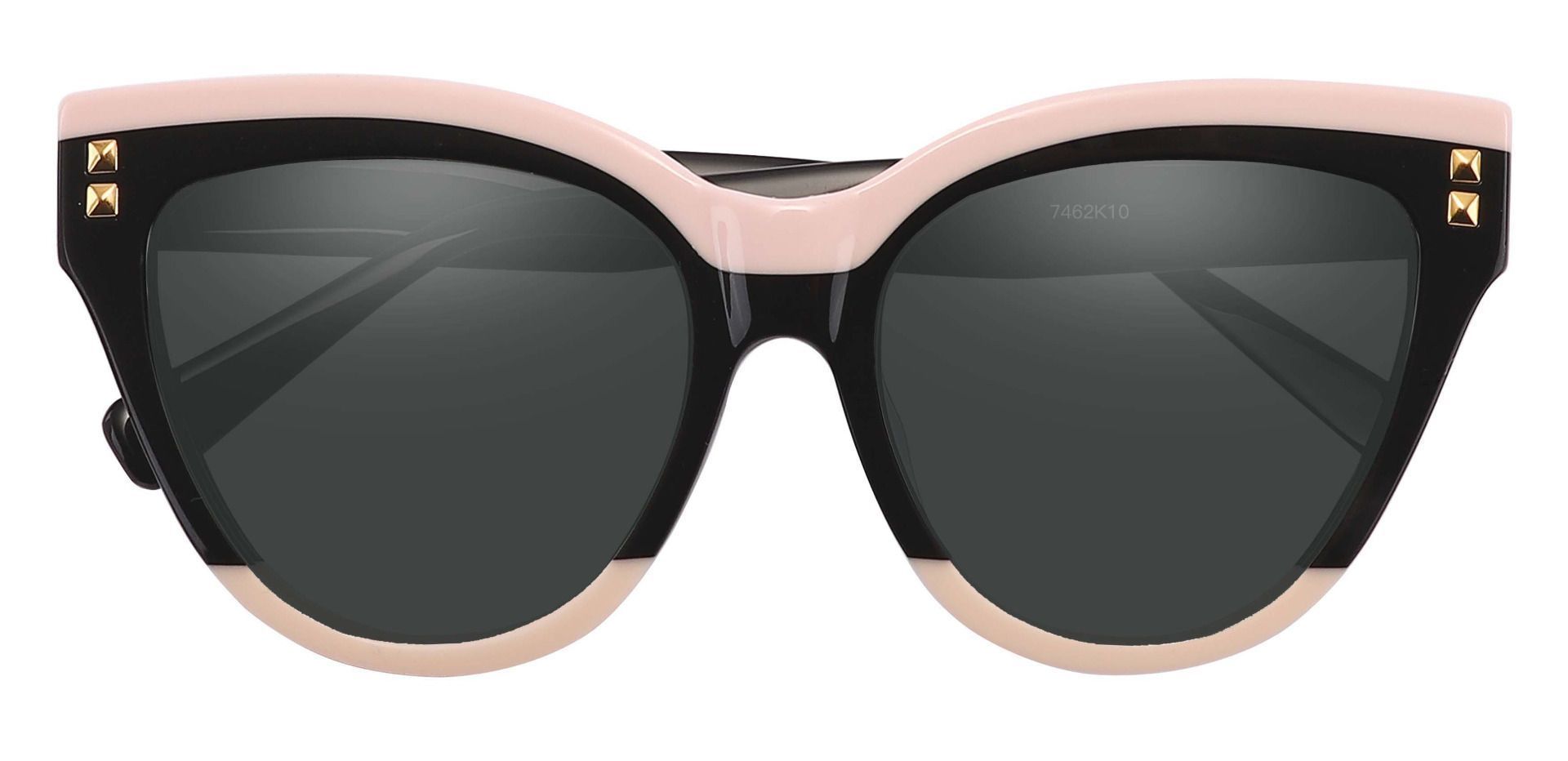 Mulberry Cat Eye Progressive Sunglasses - Black Frame With Gray Lenses
