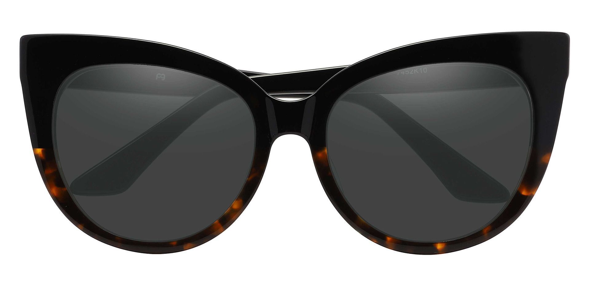 Sedalia Cat Eye Non-Rx Sunglasses - Black Frame With Gray Lenses