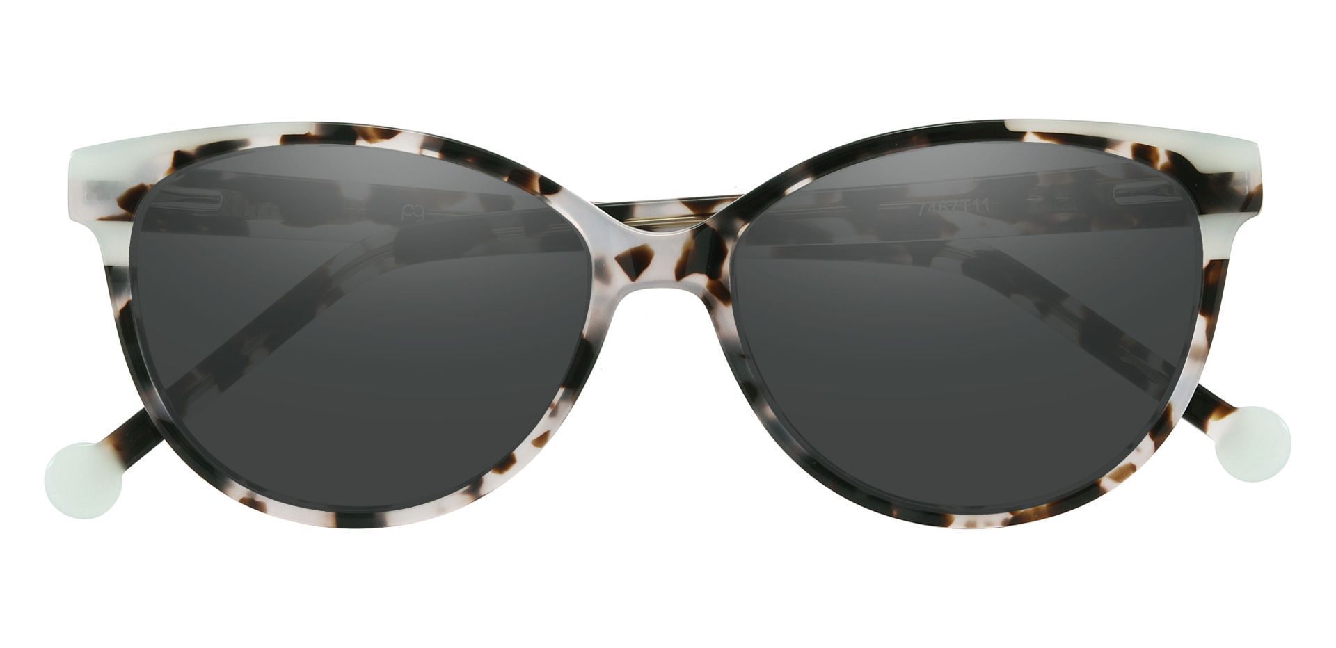 Wisdom Cat Eye Progressive Sunglasses - Multi Color Frame With Gray Lenses