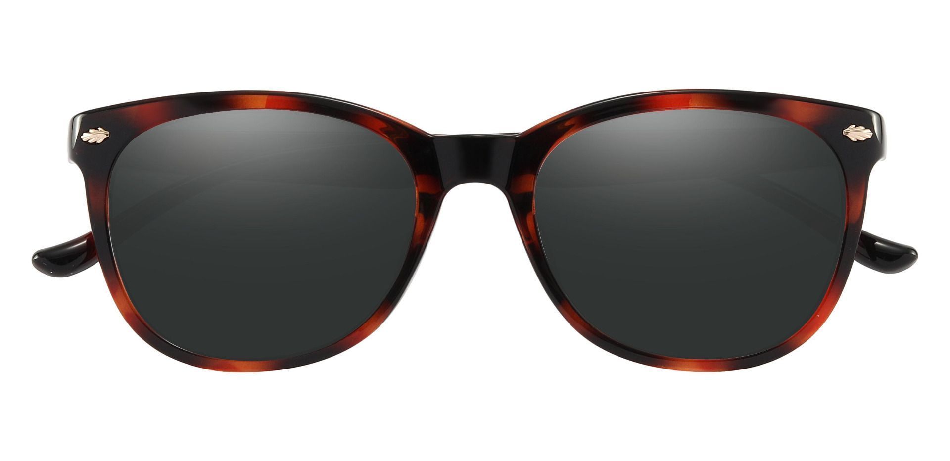 Pavilion Square Non-Rx Sunglasses - Tortoise Frame With Gray Lenses