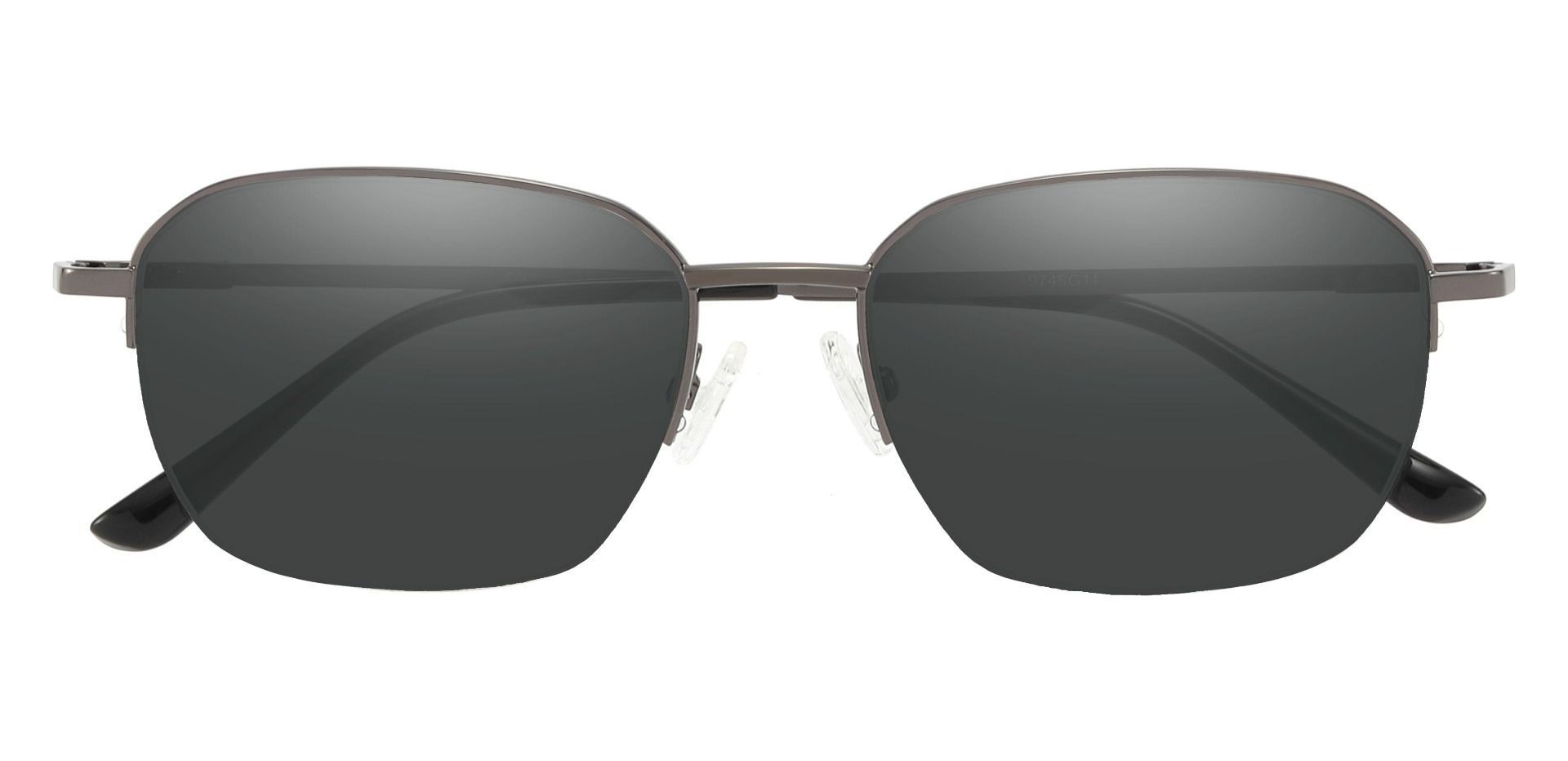 Wilton Geometric Reading Sunglasses - Gray Frame With Gray Lenses