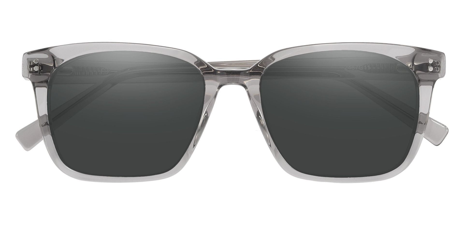 Apex Rectangle Non-Rx Sunglasses - Gray Frame With Gray Lenses
