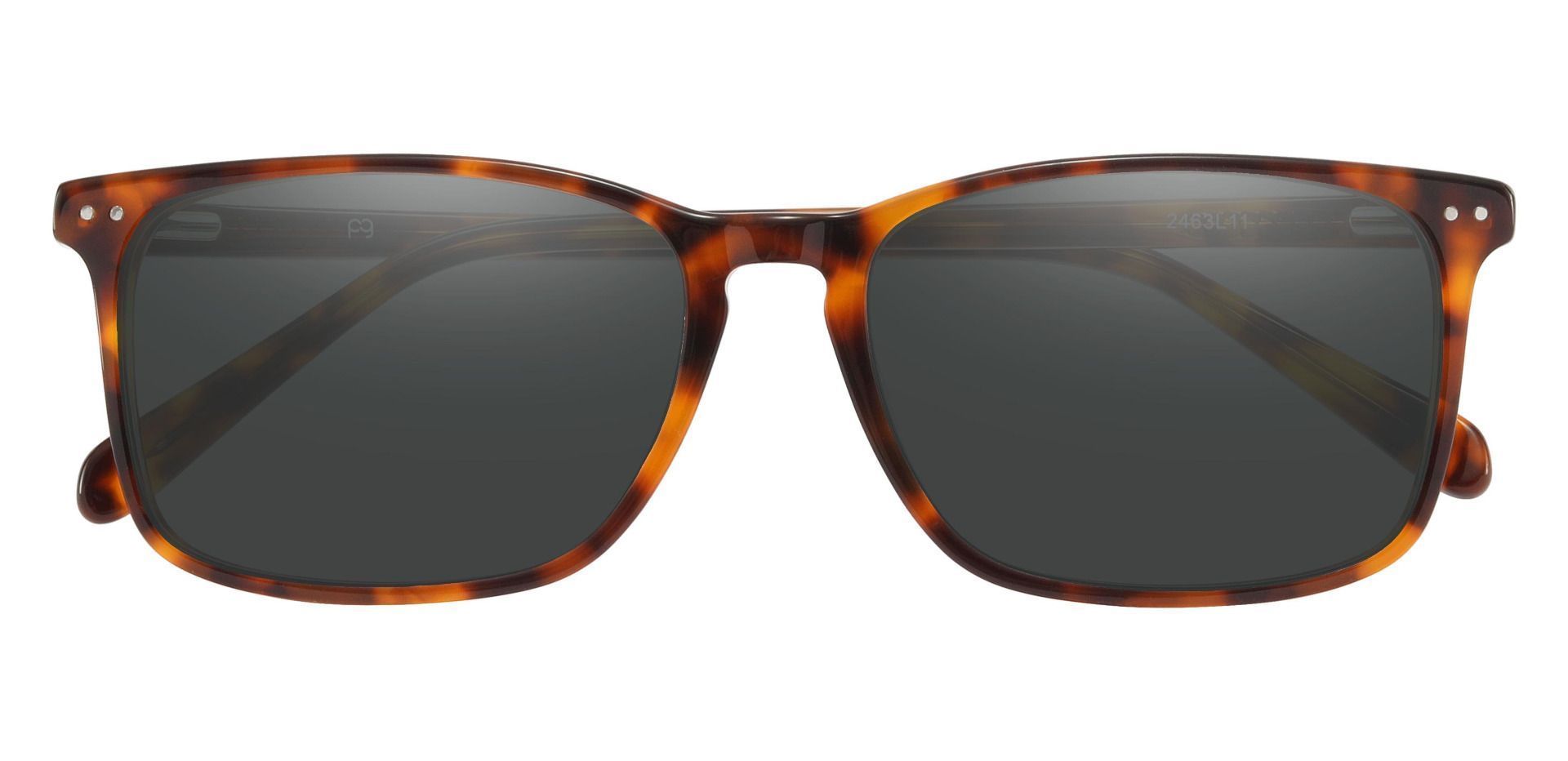 Finney Rectangle Lined Bifocal Sunglasses - Tortoise Frame With Gray Lenses